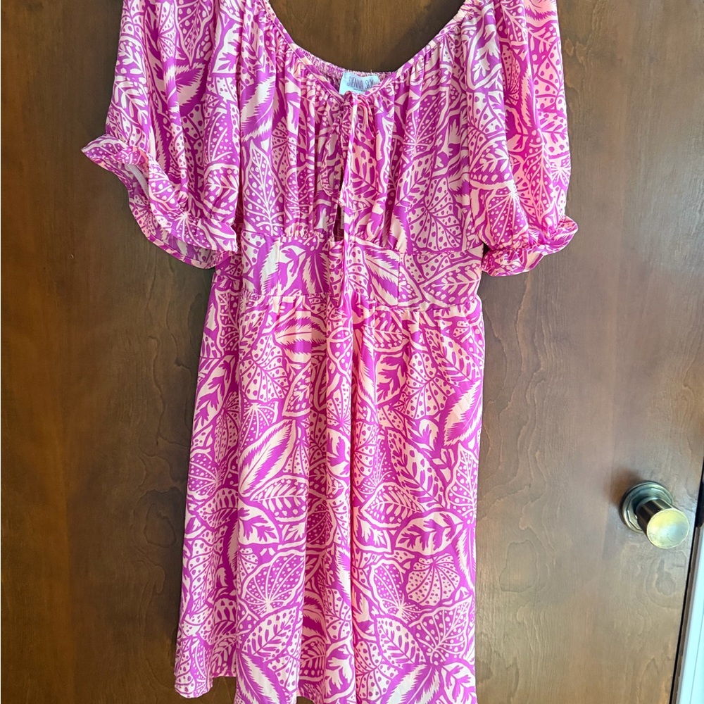 Pink Printed Summer Dress